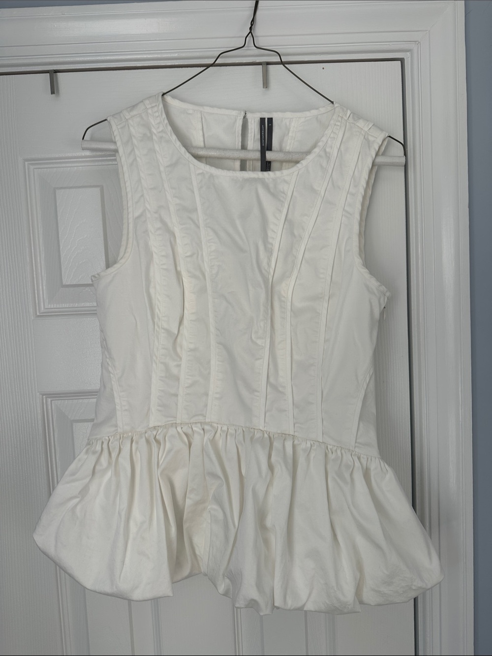 Anthropologie Cotton Peplum Top
